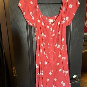 SO Daisy-Print button romper